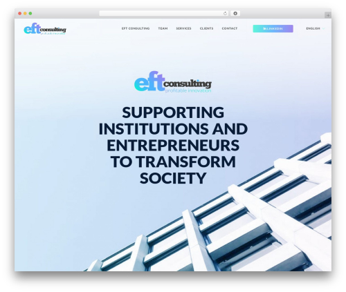 WordPress theme Foundry - eftconsulting.com