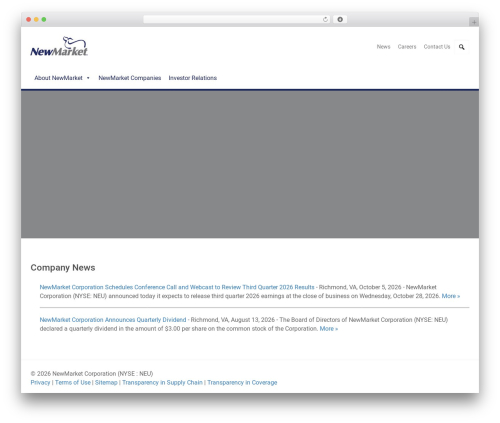 WordPress theme Hydrogen - newmarket.com
