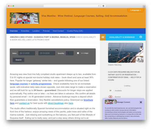 Booking calendar com WordPress plugin - duquesastudios.com