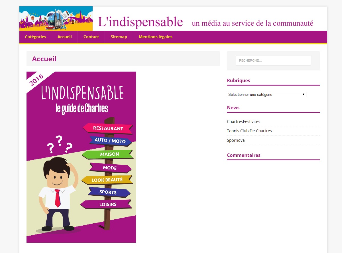 L'indispensable WordPress theme