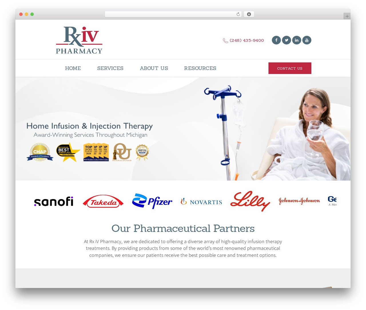 Saveo WordPress theme - rxivpharmacy.com