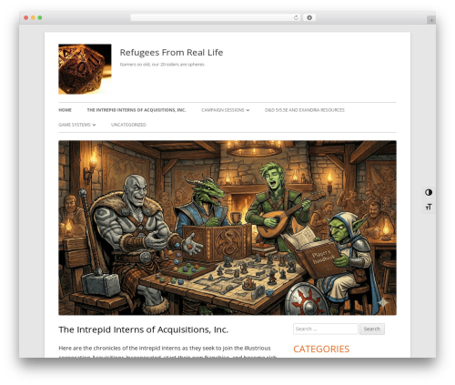 Theme WordPress Tiny Framework - rfrlgamers.com