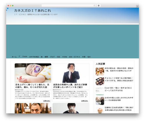 Theme WordPress Simplicity2 - kanesuzu-san.com