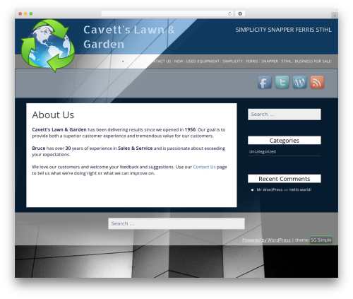 WordPress theme SG Simple - cavetts.com WordPress theme SG Simple - cavetts.com