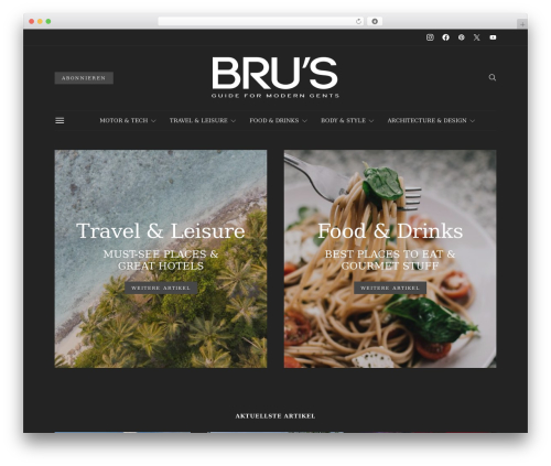 WordPress theme Authentic - brusworld.com