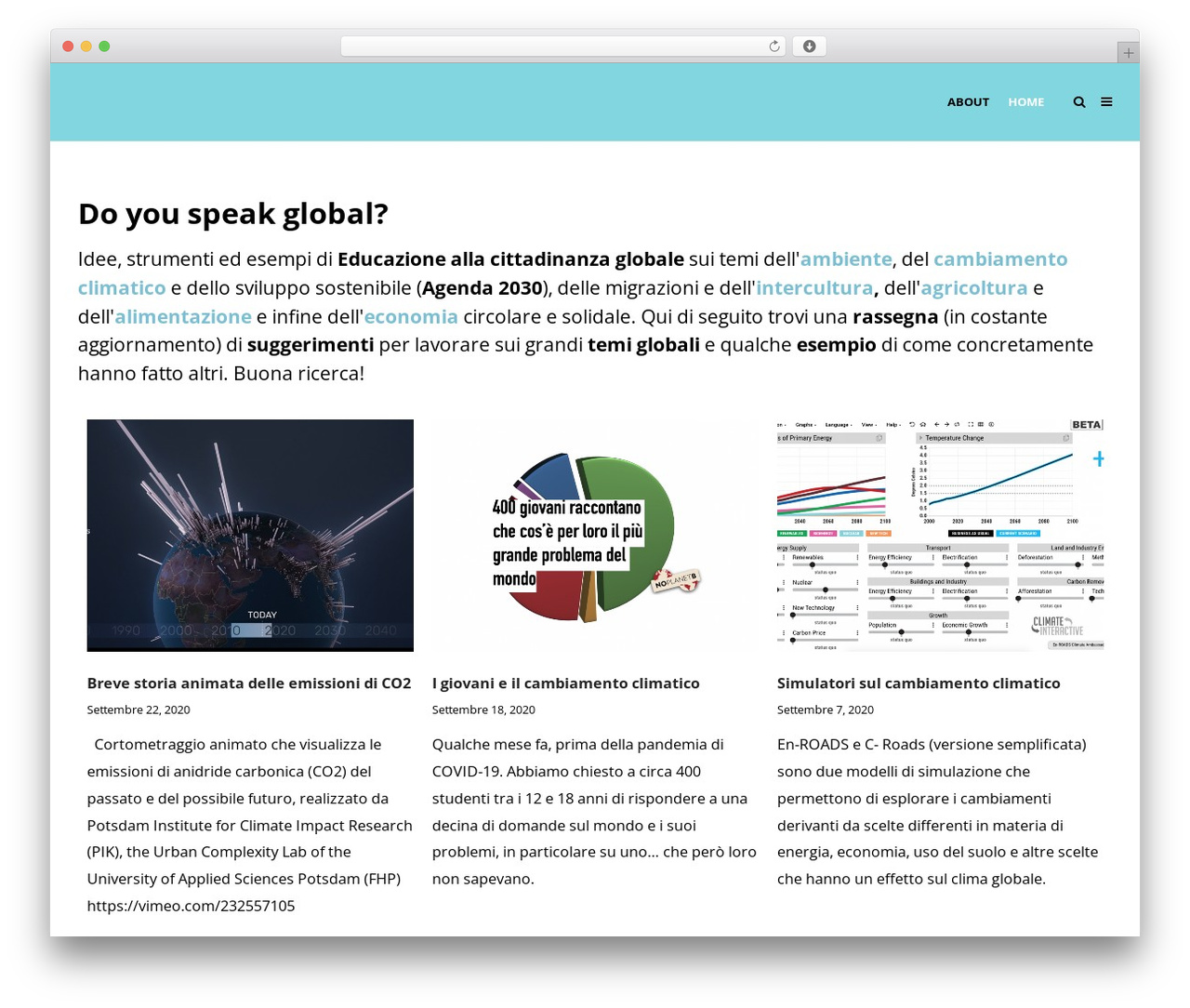 WordPress theme Create - doyouspeakglobal.it