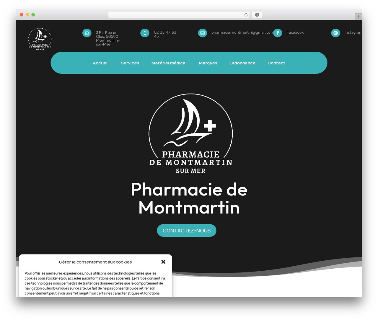 WordPress theme Divi Child Theme - pharmacie-montmartin.com