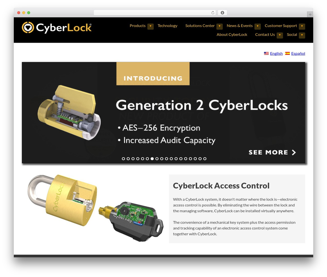 WP theme CyberLock Theme - cyberlock.com