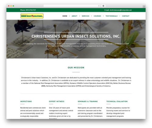 Bodega theme WordPress - urbaninsectsolutions.com