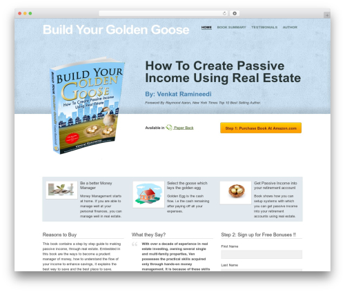 eBook best WordPress theme - buildyourgoldengoose.com