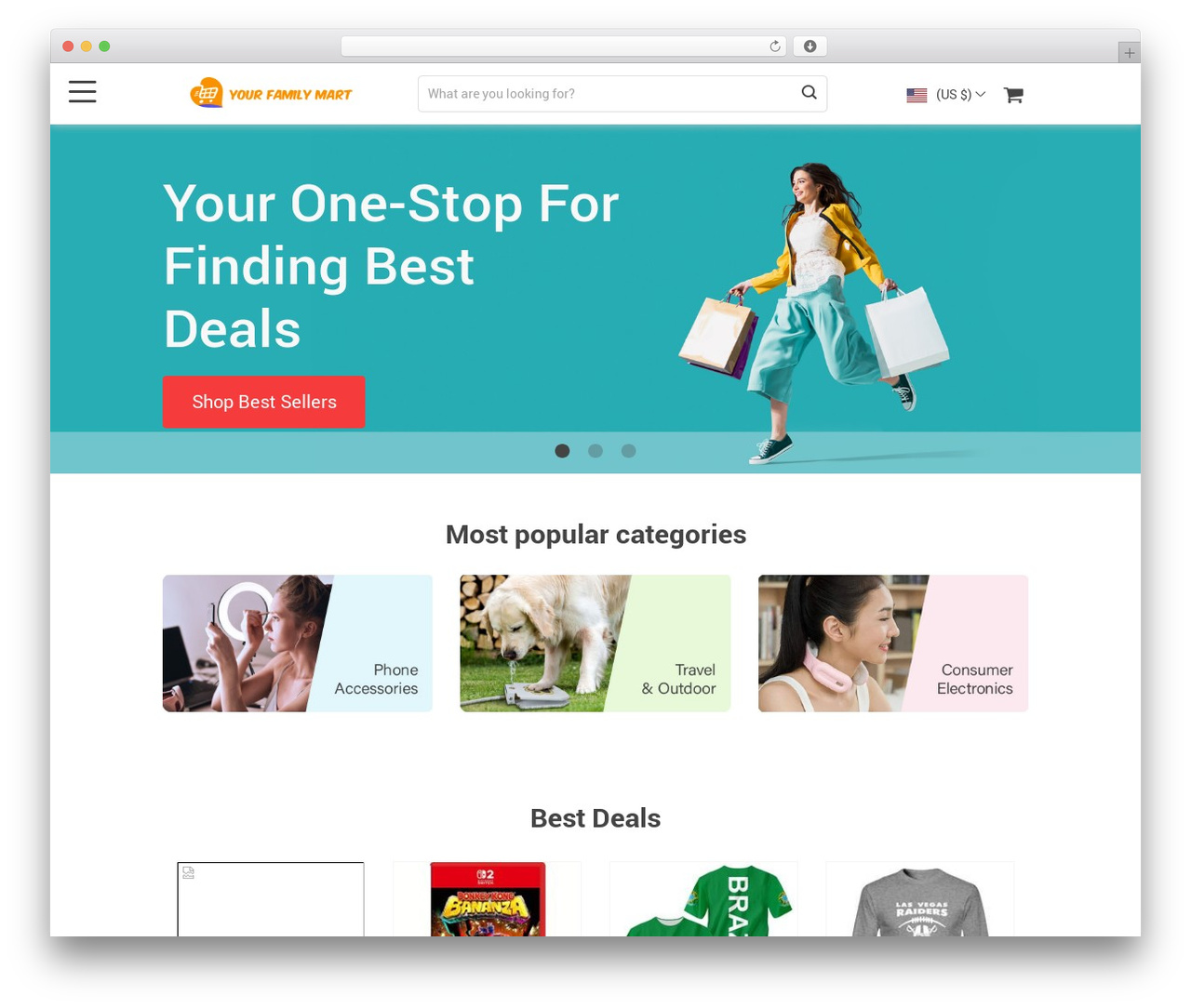 El Greco Child best WooCommerce theme - yourfamilymart.com
