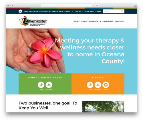 Envigor theme WordPress - lakesiderehab.com