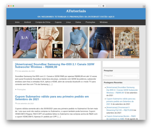 FlatBox WordPress theme - atutoriais.com FlatBox WordPress theme - atutoriais.com