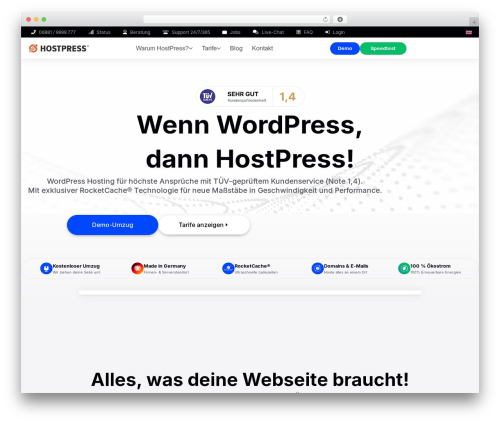 Falang pro WordPress plugin - www.hostpress.de