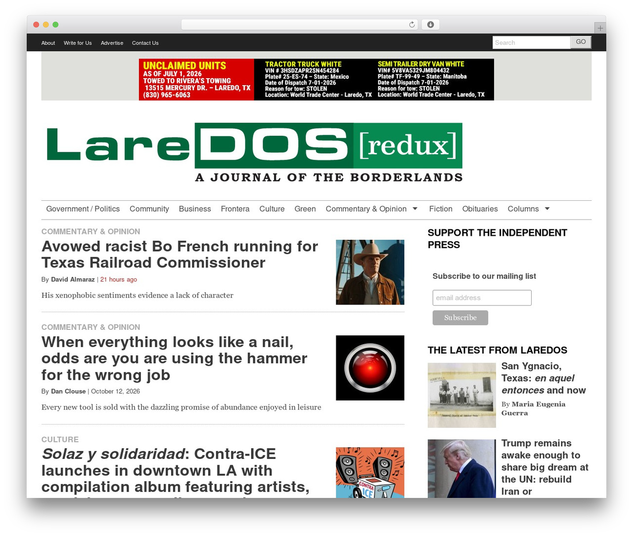 Project Largo - Base Theme theme WordPress - laredosnews.com Project Largo - Base Theme theme WordPress - laredosnews.com