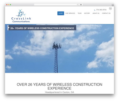 Proteus WordPress theme - crosslinkcommunications.com
