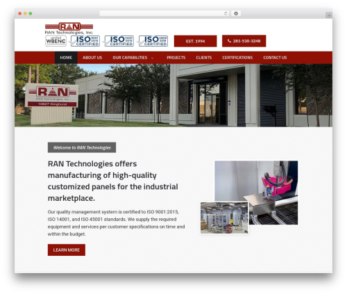 RANTech WordPress theme design - rantechnologies.com