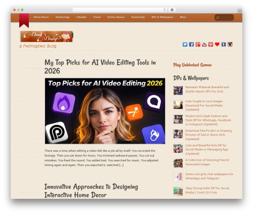 Themify Notes WordPress video theme - dumbosdiary.com