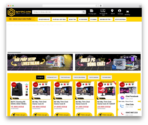 WordPress theme Design Web - mypc.vn