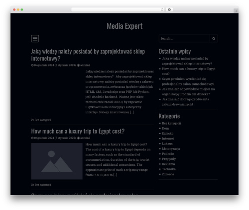 WordPress theme Simple Dark - mediaxp.de WordPress theme Simple Dark - mediaxp.de