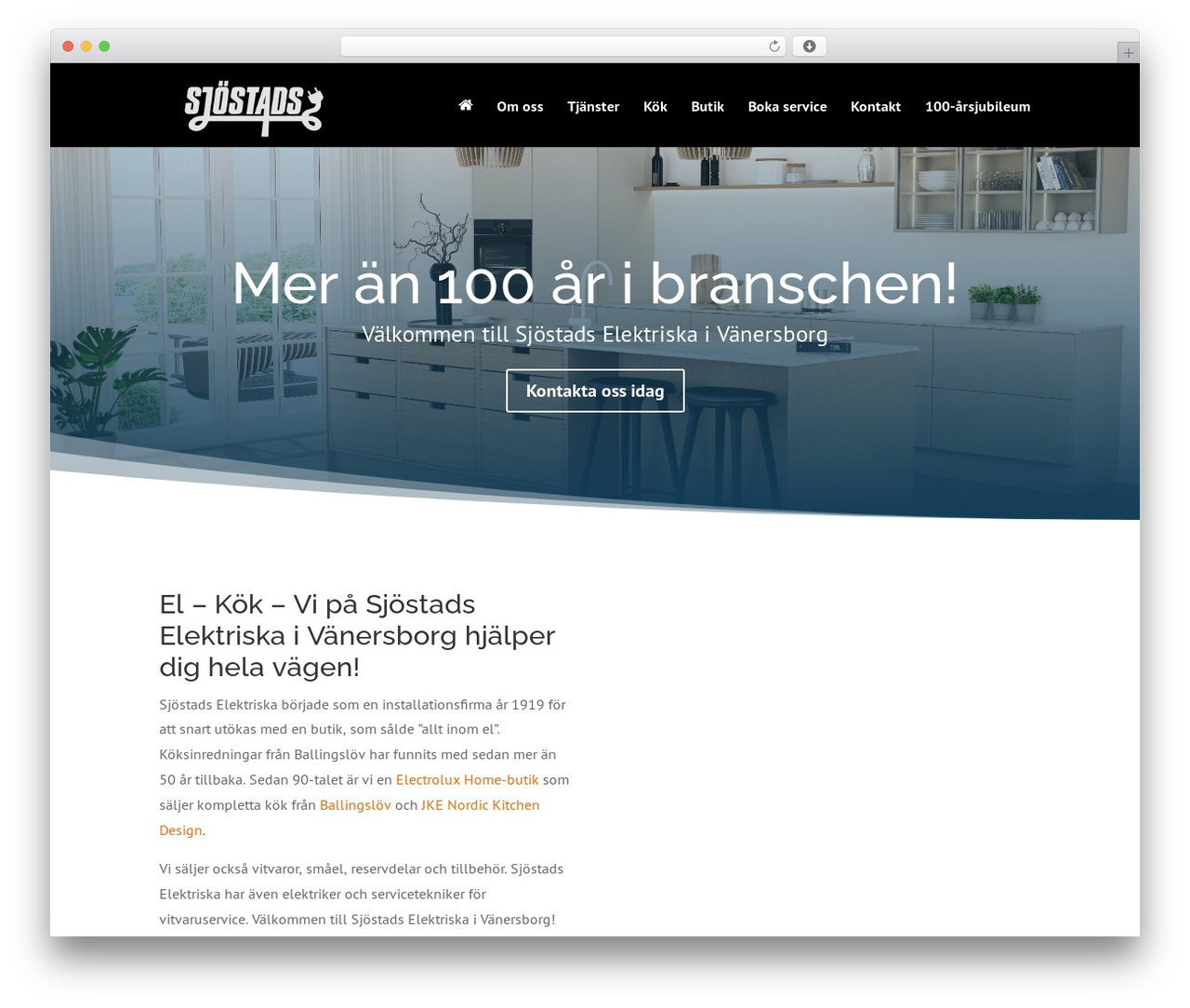 Divi theme WordPress - sjostads.se