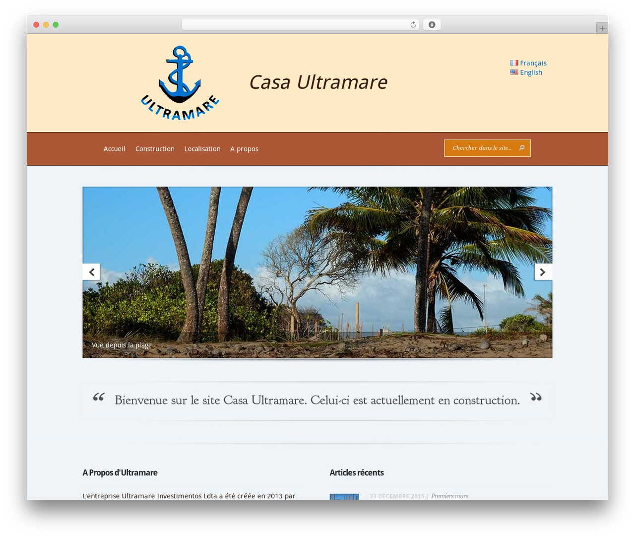 Evolution WordPress theme - ultramare.ch
