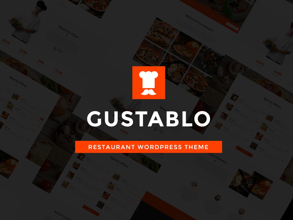 Gustablo best restaurant WordPress theme by Ninzio