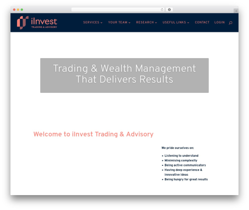 Theme WordPress Divi - iinvestadvisory.com