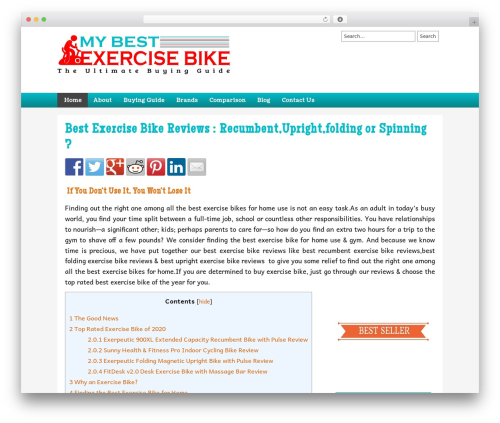 Ultimate Azon Theme WordPress theme - mybestexercisebike.com