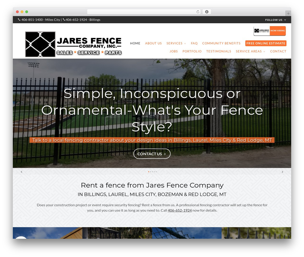 WordPress theme Beacon Theme - jaresfence.com