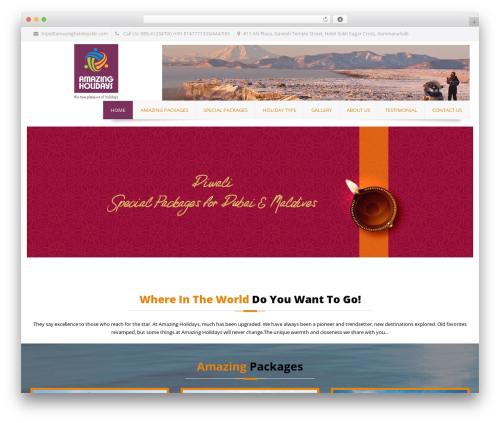 WordPress theme EXCEPTION - amazingholidaysblr.com