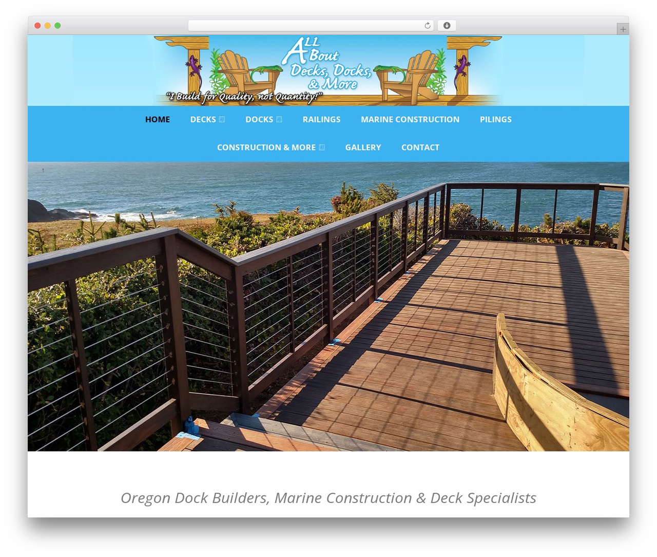 WordPress theme Optimizer PRO - allaboutdecksandmore.com