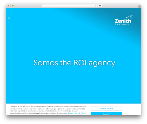 WordPress theme Zenith Theme - zenithmedia.es