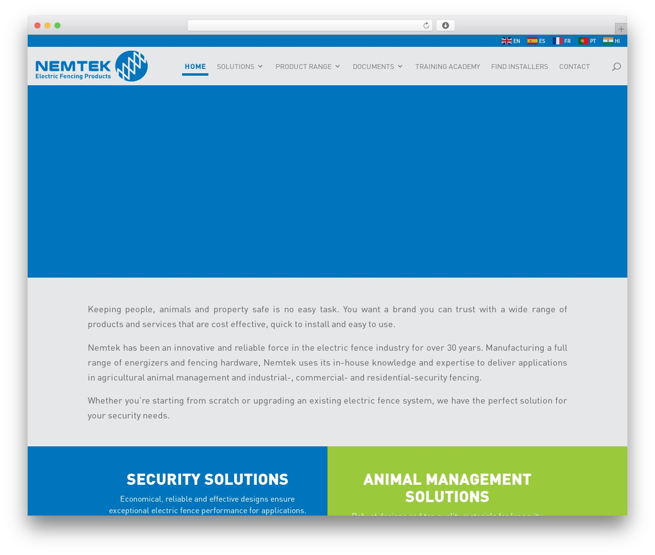 Divi WordPress theme - nemtek.co.za