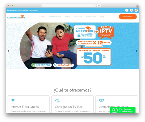 Hello Elementor theme WordPress - compunetwork.pe