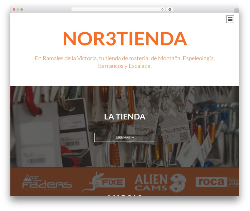 Intergalactic WordPress theme design - nor3tienda.com