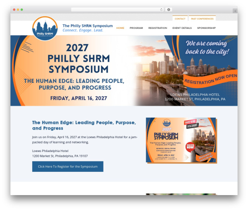 Conference WordPress plugin - pshrmsymposium.com