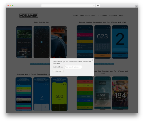 Screen Responsive WordPress Theme FREE WordPress theme - adelmaer.com
