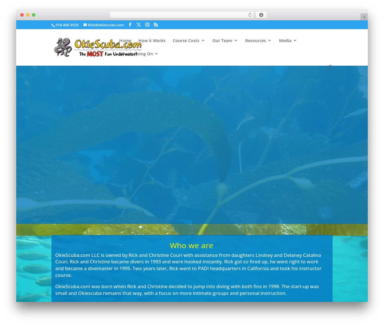 WordPress theme Divi - okiescuba.com WordPress theme Divi - okiescuba.com