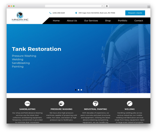 WordPress theme HTML5 Barebones Theme - minoanpainting.com