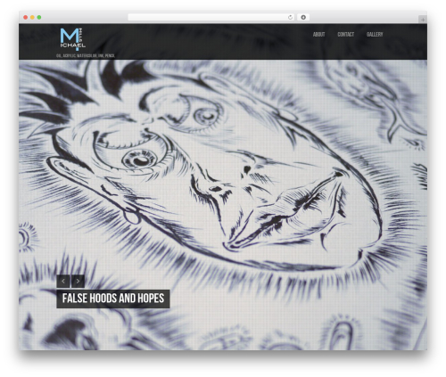 WordPress theme Lensa - michaelmillsart.com