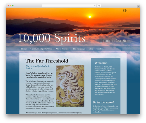 WP theme Fixed Width Theme 7.0 (Fixed Width) - 10000spirits.com