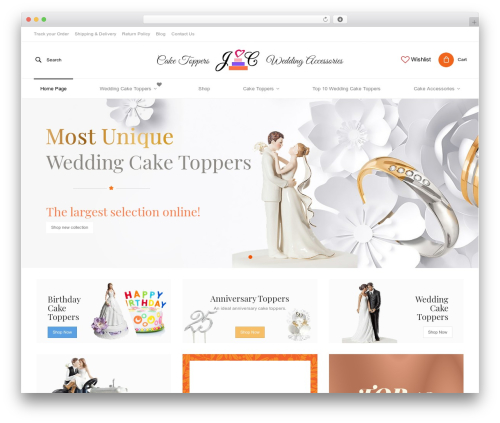 A-One WordPress theme - justcaketoppers.com