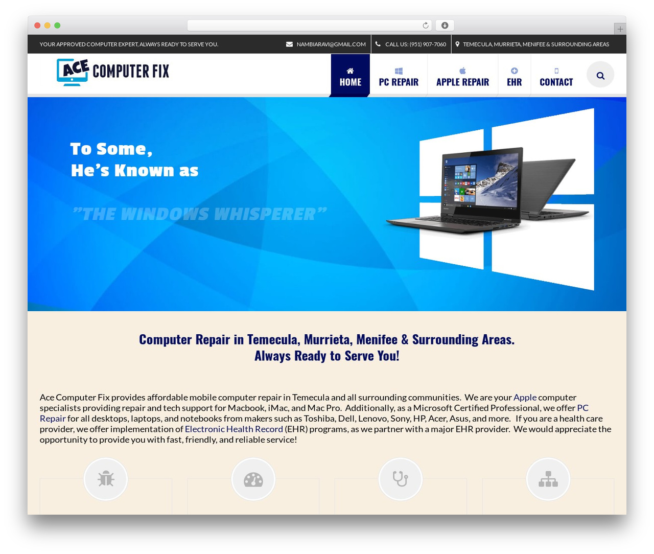 EXCEPTION theme WordPress - acecomputerfix.com