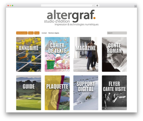 Grid Theme Responsive WordPress website theme - altergraf.com