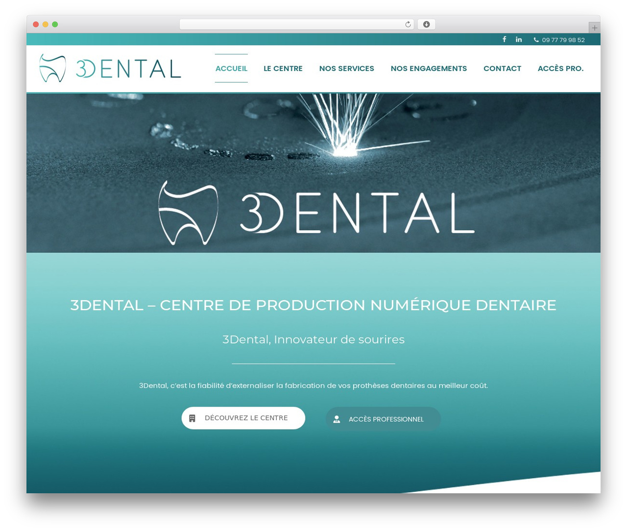 WebCom theme WordPress - 3dental.fr