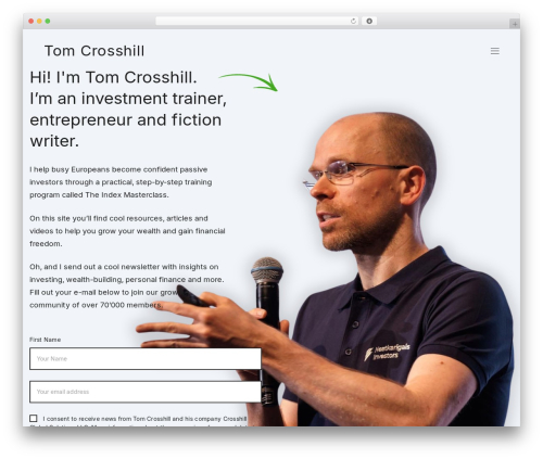 Denaro theme WordPress - tomcrosshill.com