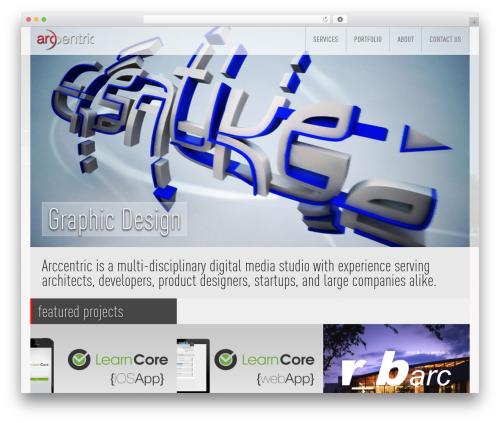 minimum WordPress theme design - arccentric.com