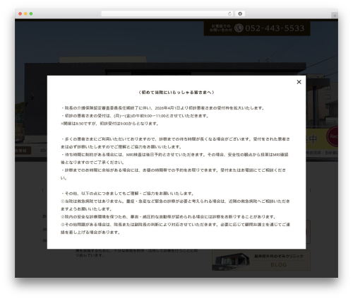 pc */ WordPress theme - nouge-nozomiclinic.com