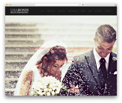 WordPress theme Bridge - lisaronismatchmaking.com